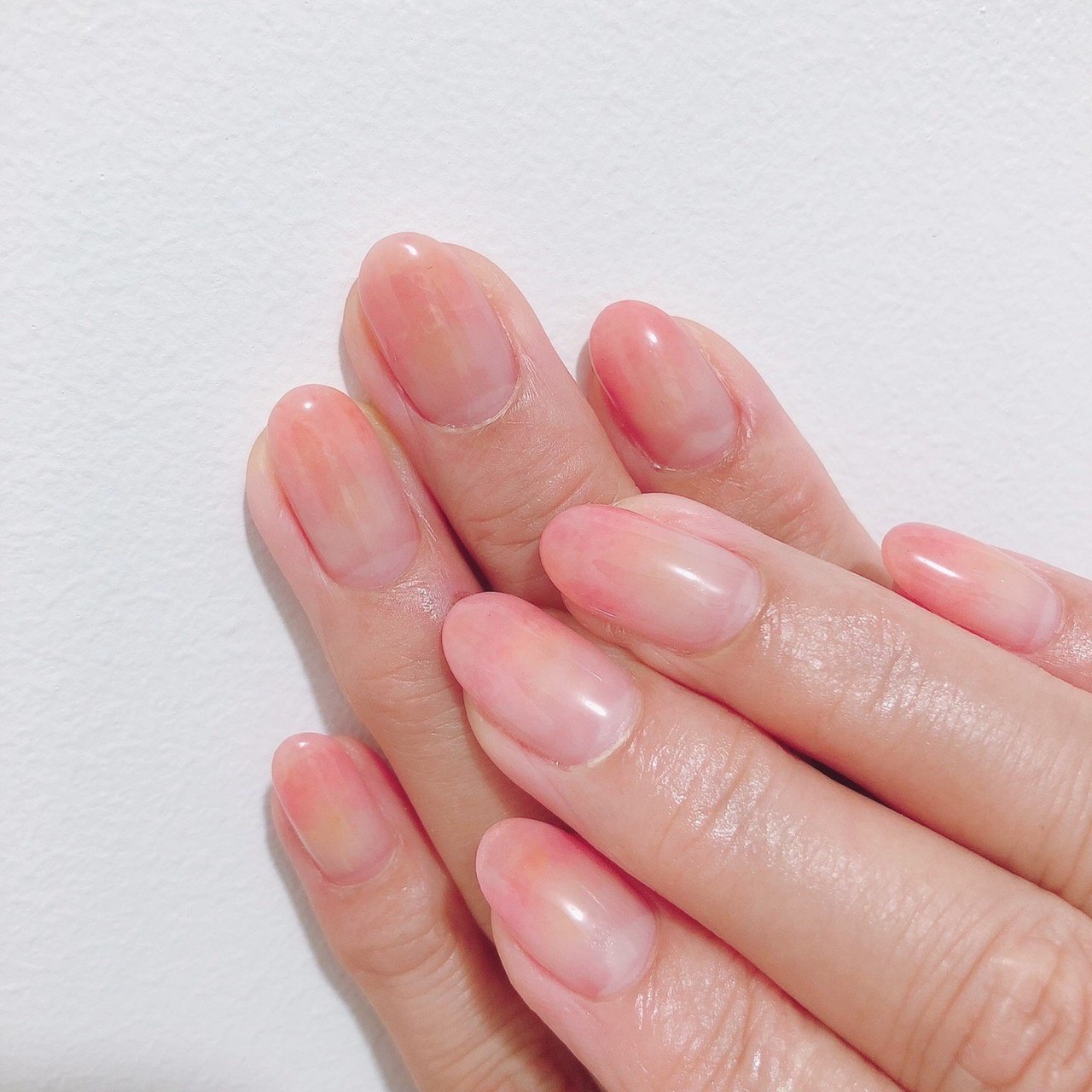 【307】オーダー❉ピーチピンクグラデーション 夏 大人可愛いシンプルネイル 307】オーダー❉ピーチピンクグラデーション 夏 大人可愛いシンプル