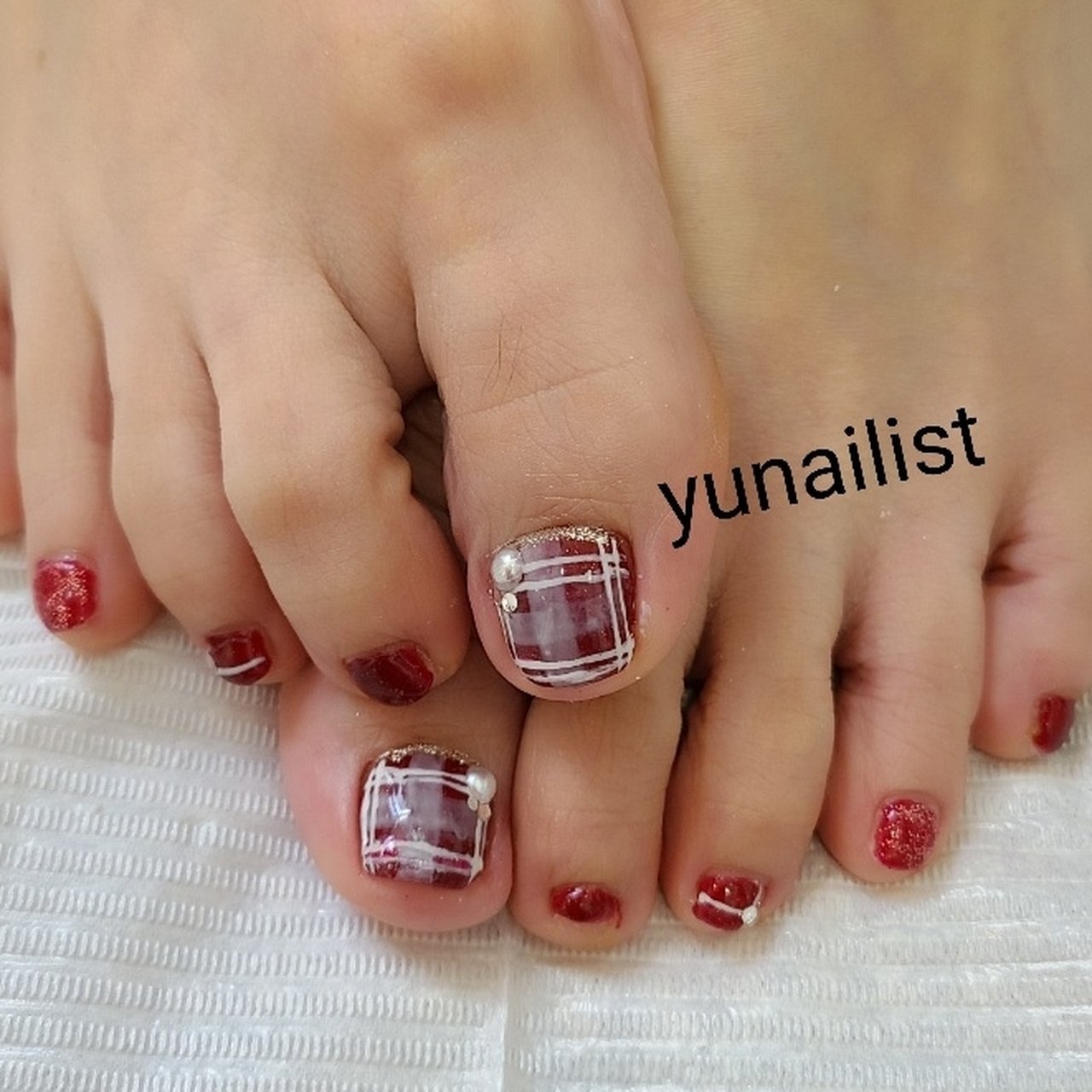 秋 オールシーズン フット ラメ ワンカラー Yunailist2のネイルデザイン No ネイルブック