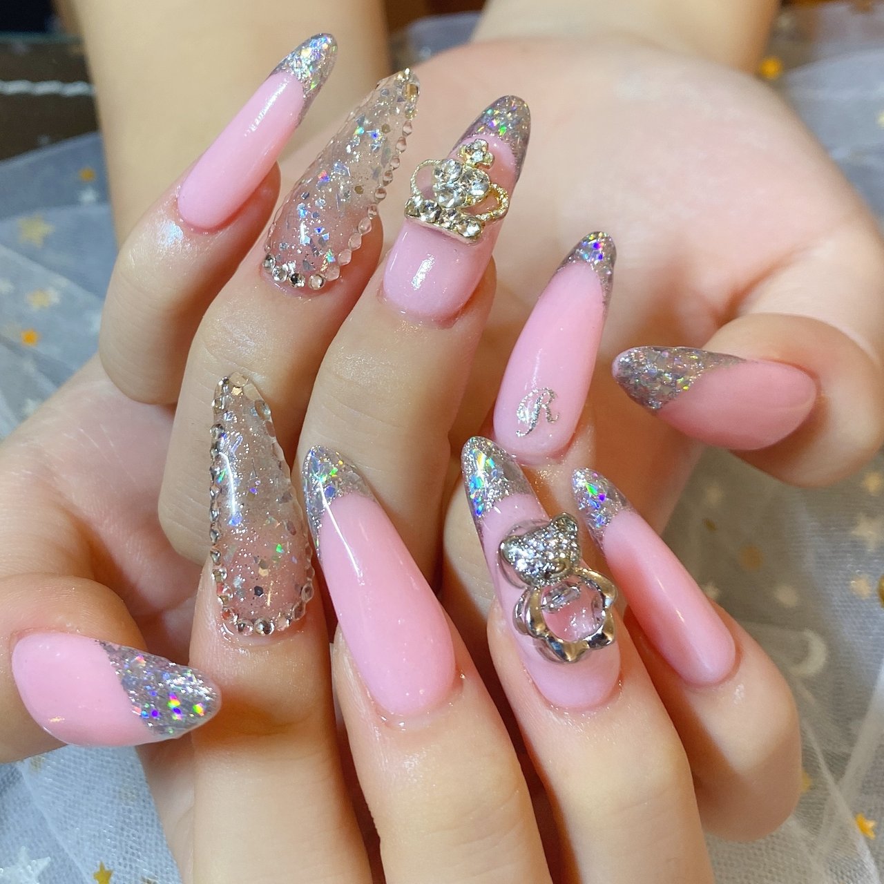 ピンク シルバー パンダ Nail 川崎のネイルデザイン No ネイルブック