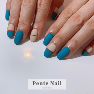 夏 マット レッドのネイルデザイン ネイルブック