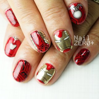 アイアンマンネイルのネイルデザイン ネイルブック