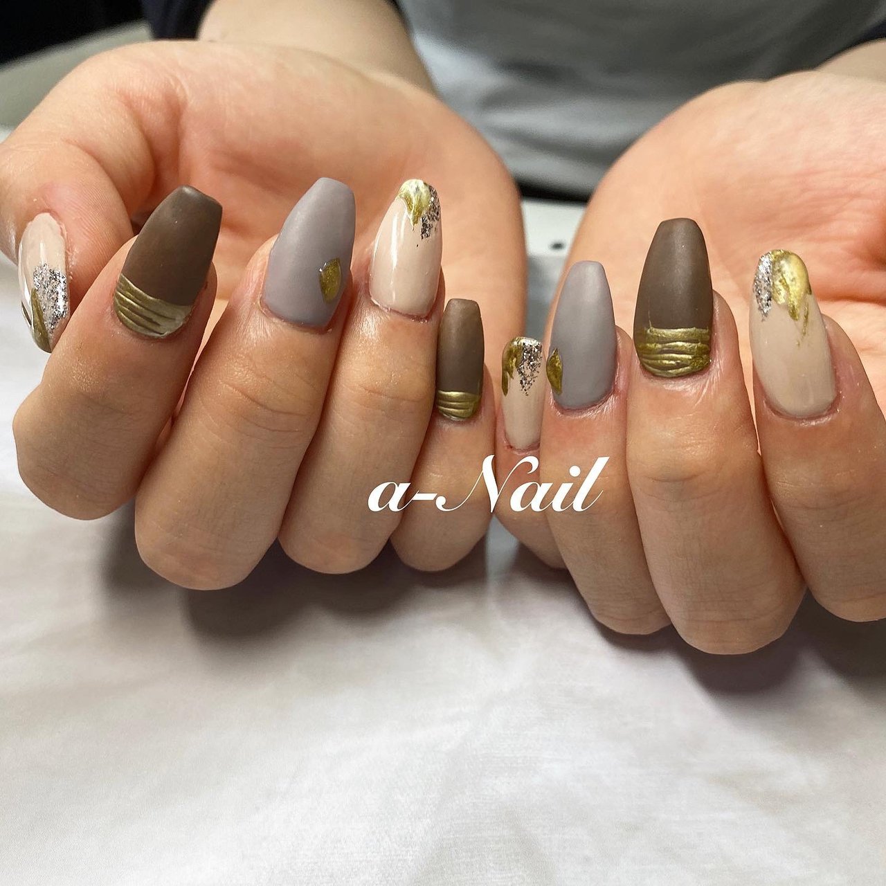 秋 オールシーズン 旅行 パーティー ハンド A Nailのネイルデザイン No ネイルブック