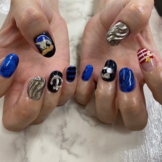 サッカーのネイルデザイン ネイルブック