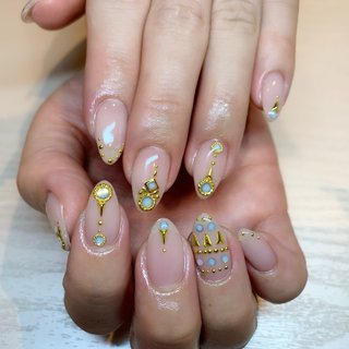 エスニック クリアのネイルデザイン ネイルブック