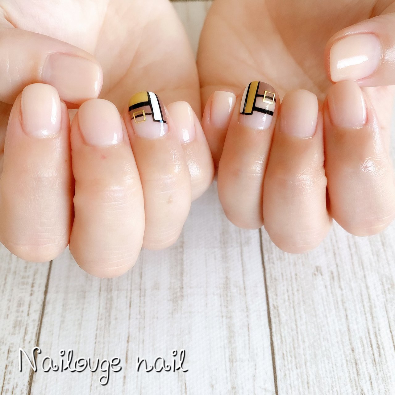 オールシーズン オフィス デート ハンド シンプル Nailsalon Nailougeのネイルデザイン No ネイルブック