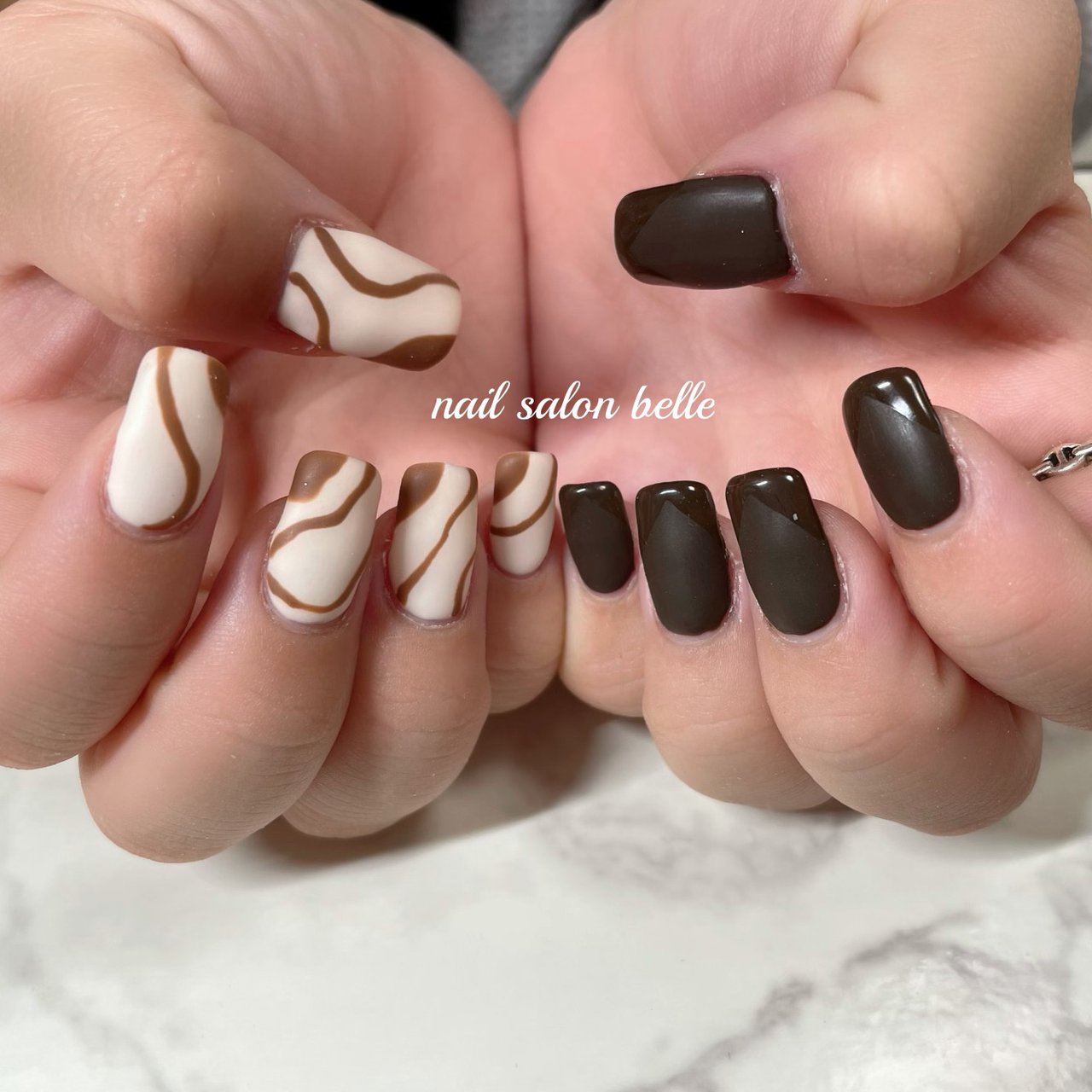 オールシーズン ハンド シンプル マット ロング Nail Salon Belleのネイルデザイン No ネイルブック