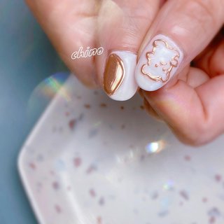 うねうねミラーのネイルデザイン ネイルブック