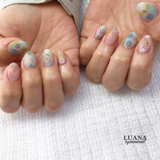 刺繍ネイルのネイルデザイン ネイルブック