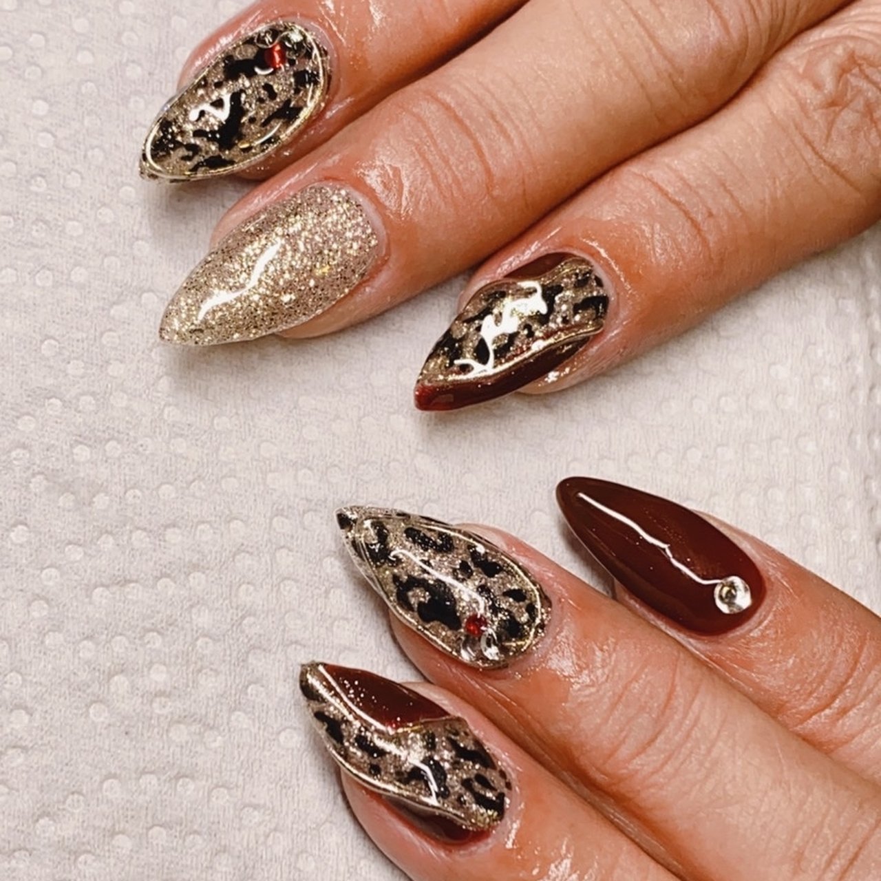 秋/冬/ハンド/シンプル/ラメ - セブンちゃんのネイルデザイン[No