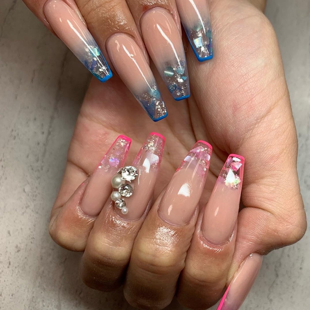 夏 オールシーズン 海 リゾート ハンド Nail Salon Fleekのネイルデザイン No ネイルブック