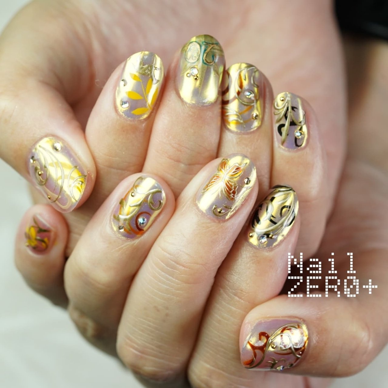 秋 リゾート パーティー 女子会 ハンド 塩見隼人 池袋 ネイルゼロプラスのネイルデザイン No ネイルブック