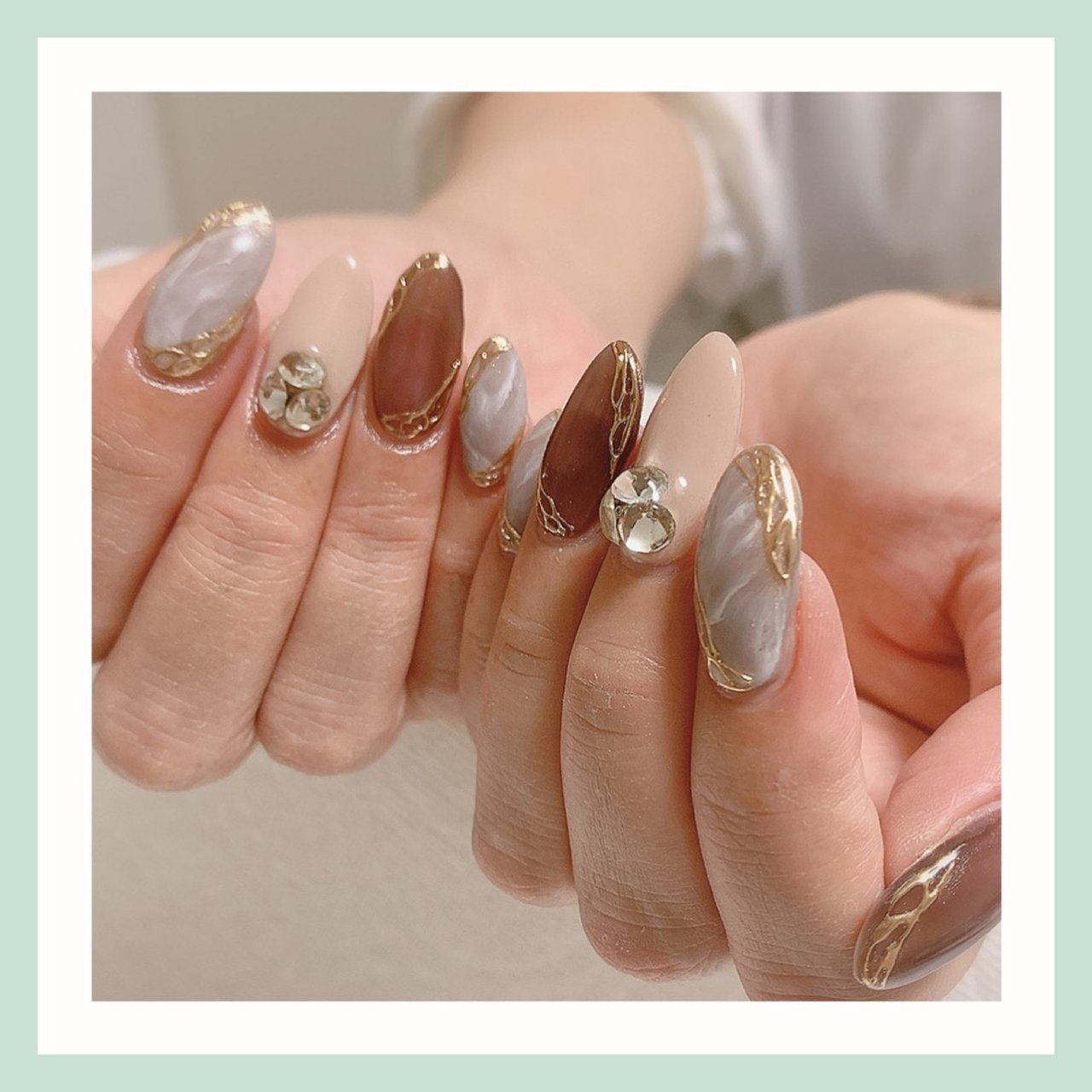秋 冬 オールシーズン パーティー ハンド Grateful Nails あっちゃんこのネイルデザイン No ネイルブック
