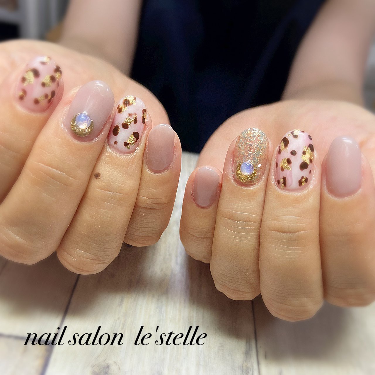 秋 冬 ハンド アニマル柄 ショート Nbacbc031のネイルデザイン No ネイルブック