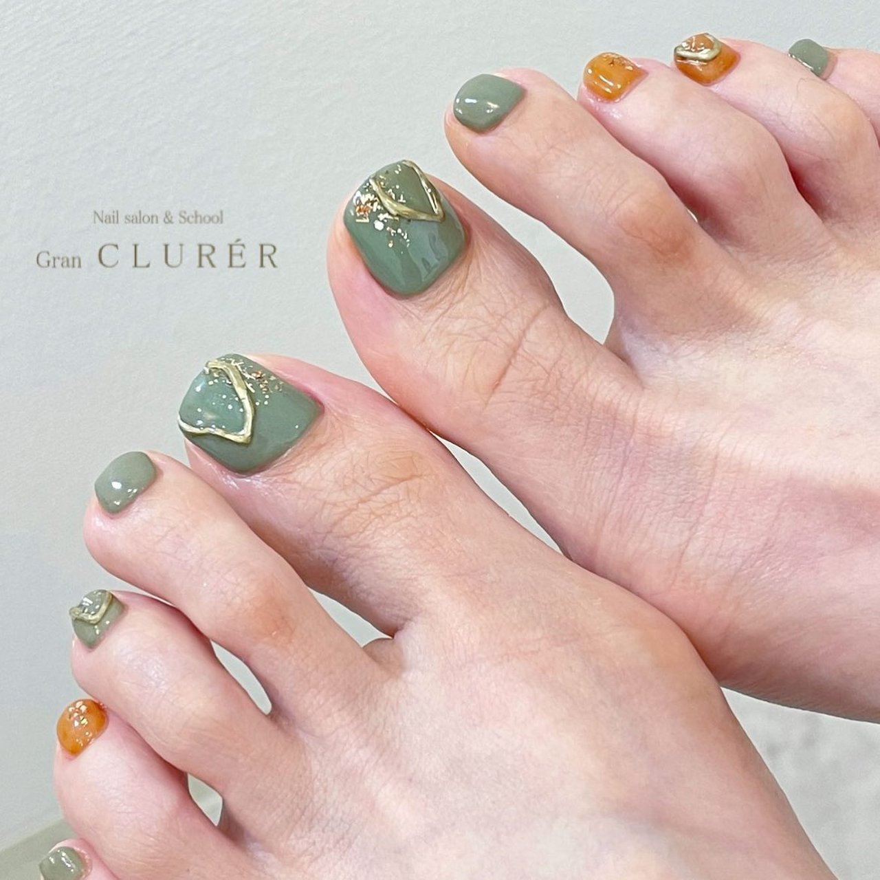 秋 旅行 デート フット ニュアンス Gran Clurerのネイルデザイン No ネイルブック