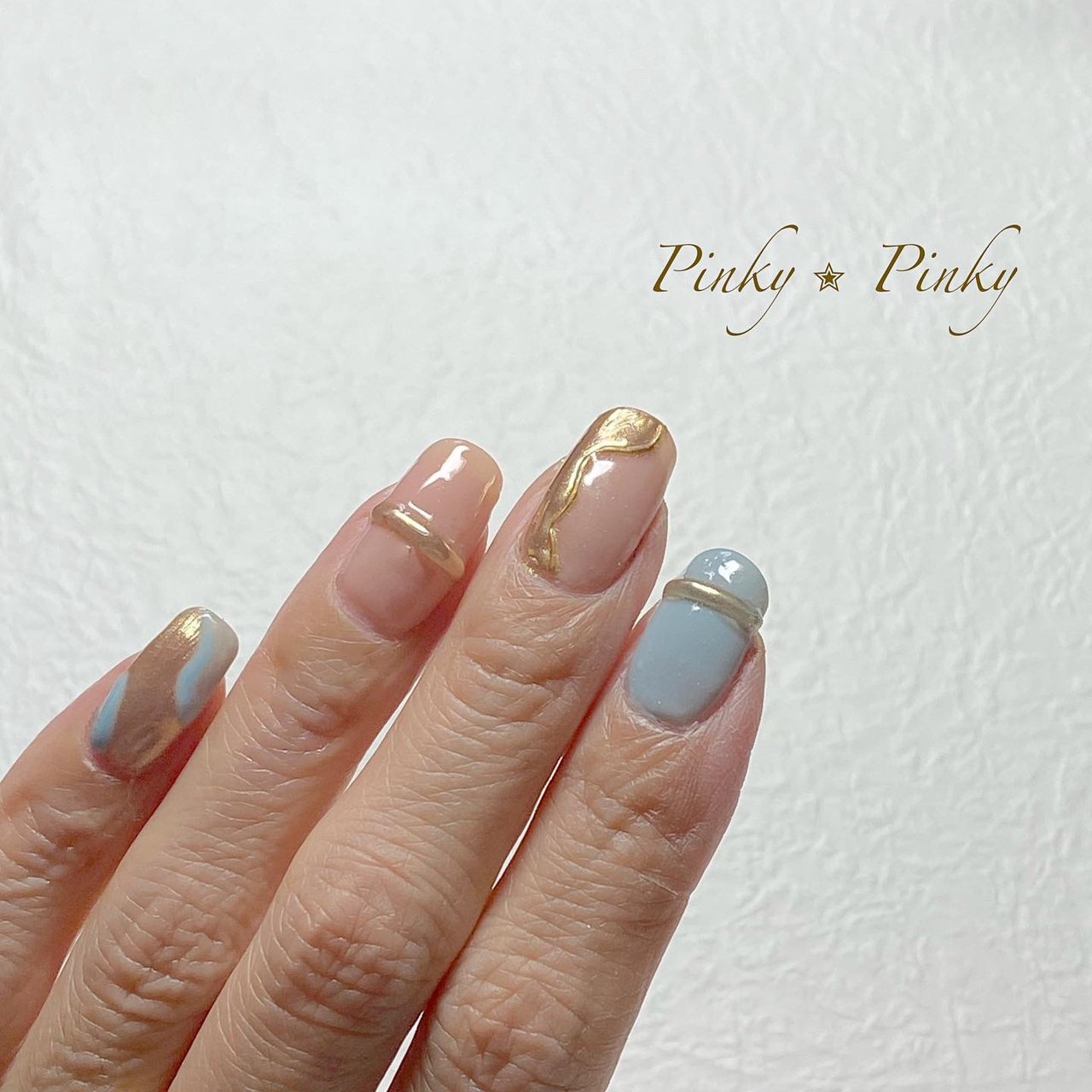 秋 オフィス デート 女子会 ハンド ネイルサロン ネイルスクールpinky Pinkyのネイルデザイン No ネイルブック