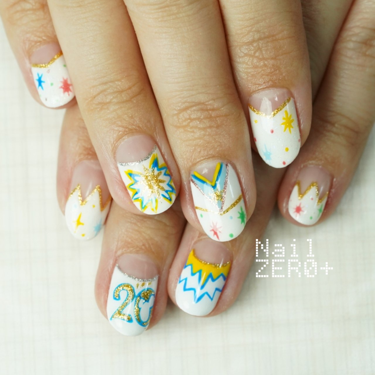 リゾート パーティー 女子会 ハンド フレンチ 塩見隼人 池袋 ネイルゼロプラスのネイルデザイン No ネイルブック