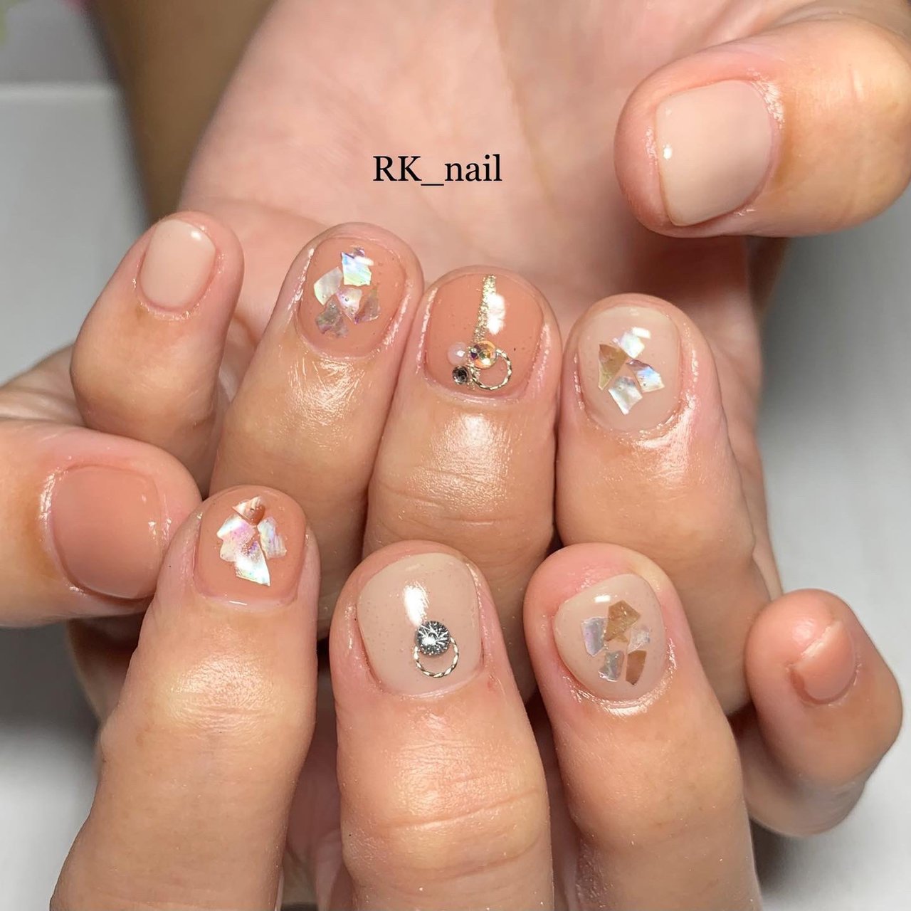 春 オールシーズン オフィス デート ハンド Rk Nail ｱｰﾙｹｲﾈｲﾙ のネイルデザイン No ネイルブック