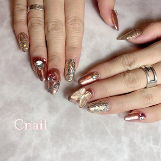 ラメ スカルプチュア 派手ネイルのネイルデザイン ネイルブック