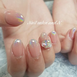 春 ユニコーン ショートのネイルデザイン ネイルブック