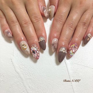 フット ストーン埋め尽くしのネイルデザイン ネイルブック