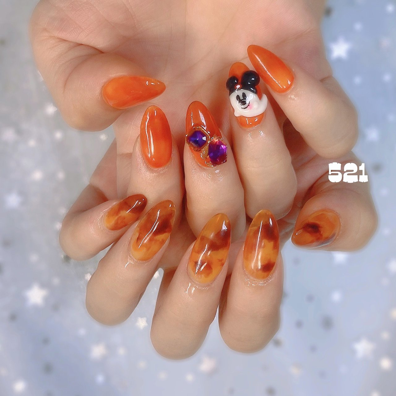 ハロウィン ハンド 痛ネイル キャラクター 3d Cony Nail 福岡薬院ネイルのネイルデザイン No ネイルブック