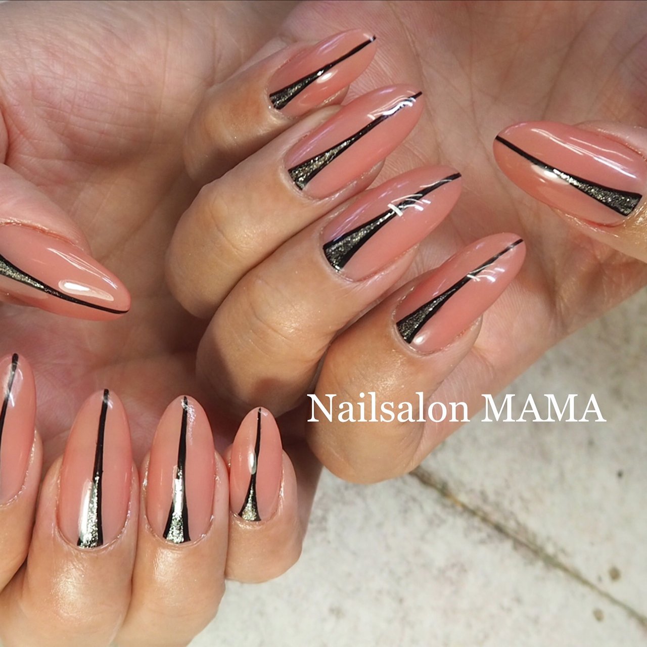 オールシーズン ハンド ジェルネイル お客様 Nailsalon Mamaのネイルデザイン No ネイルブック