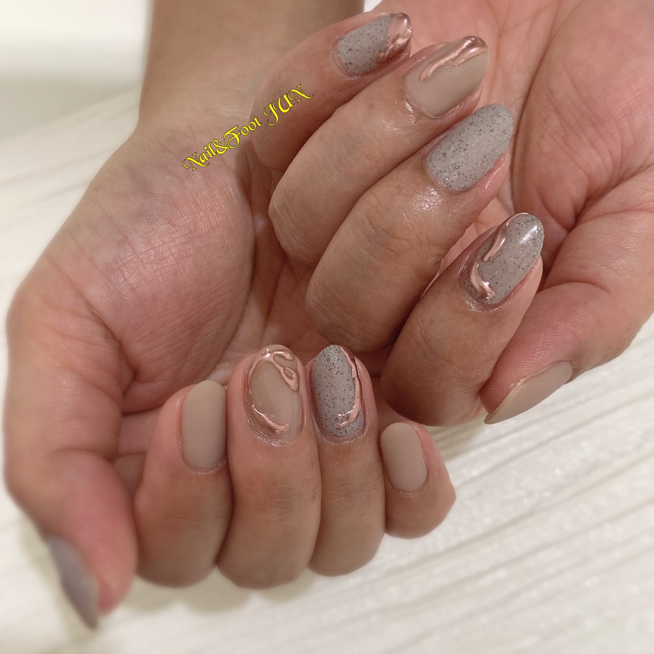 秋 冬 オールシーズン オフィス ハンド Junのネイルデザイン No ネイルブック