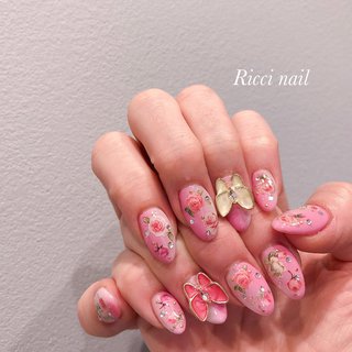 レッド 赤 薔薇のネイルデザイン ネイルブック