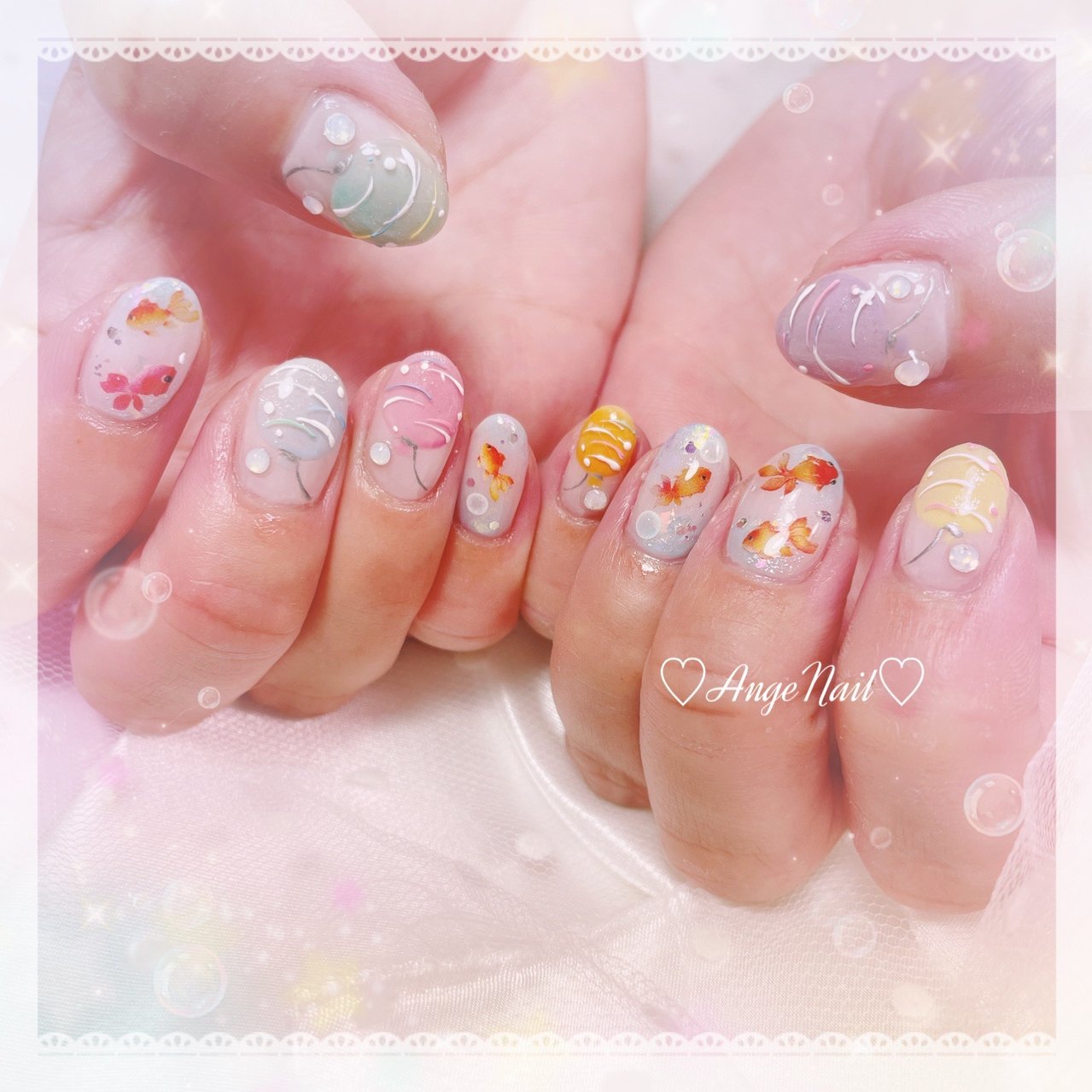 パステル カラフル Angenailのネイルデザイン No ネイルブック