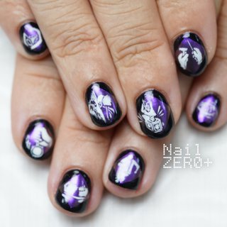 おすすめ順 ブラック 黒 デッドバイデイライトのネイルデザイン ネイルブック