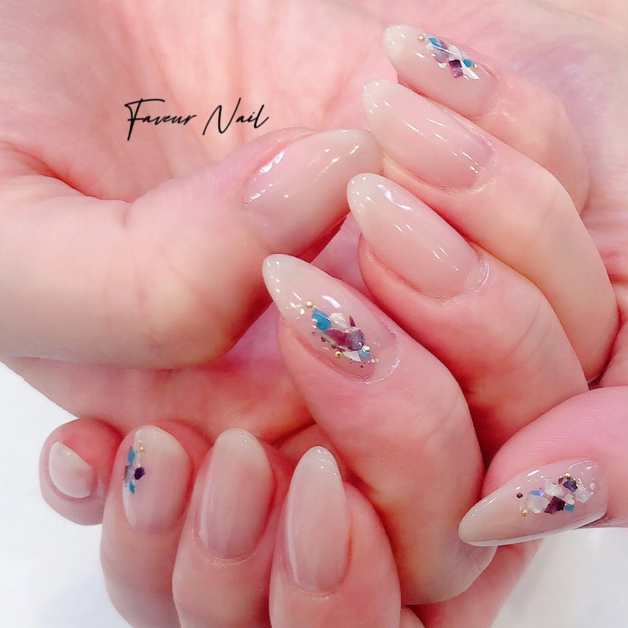 夏 オールシーズン オフィス ハンド シンプル Faveur Nailのネイルデザイン No ネイルブック