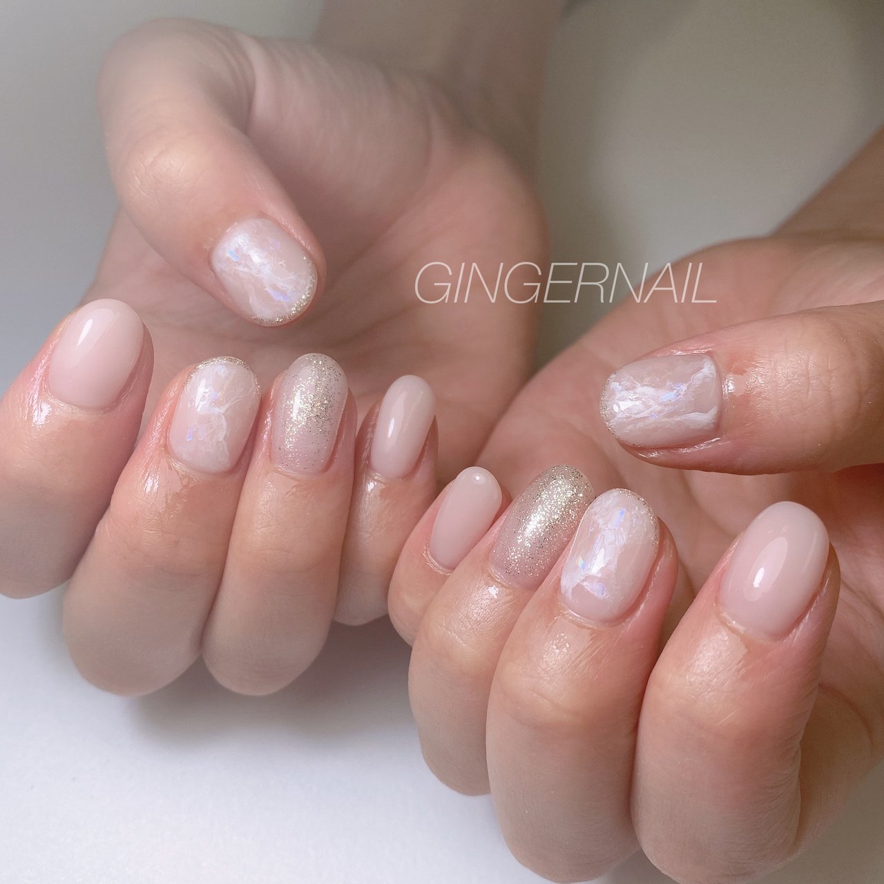 オフィス ブライダル デート 女子会 ハンド Ginger Nail 代々木 ジンジャーネイルのネイルデザイン No ネイル ブック