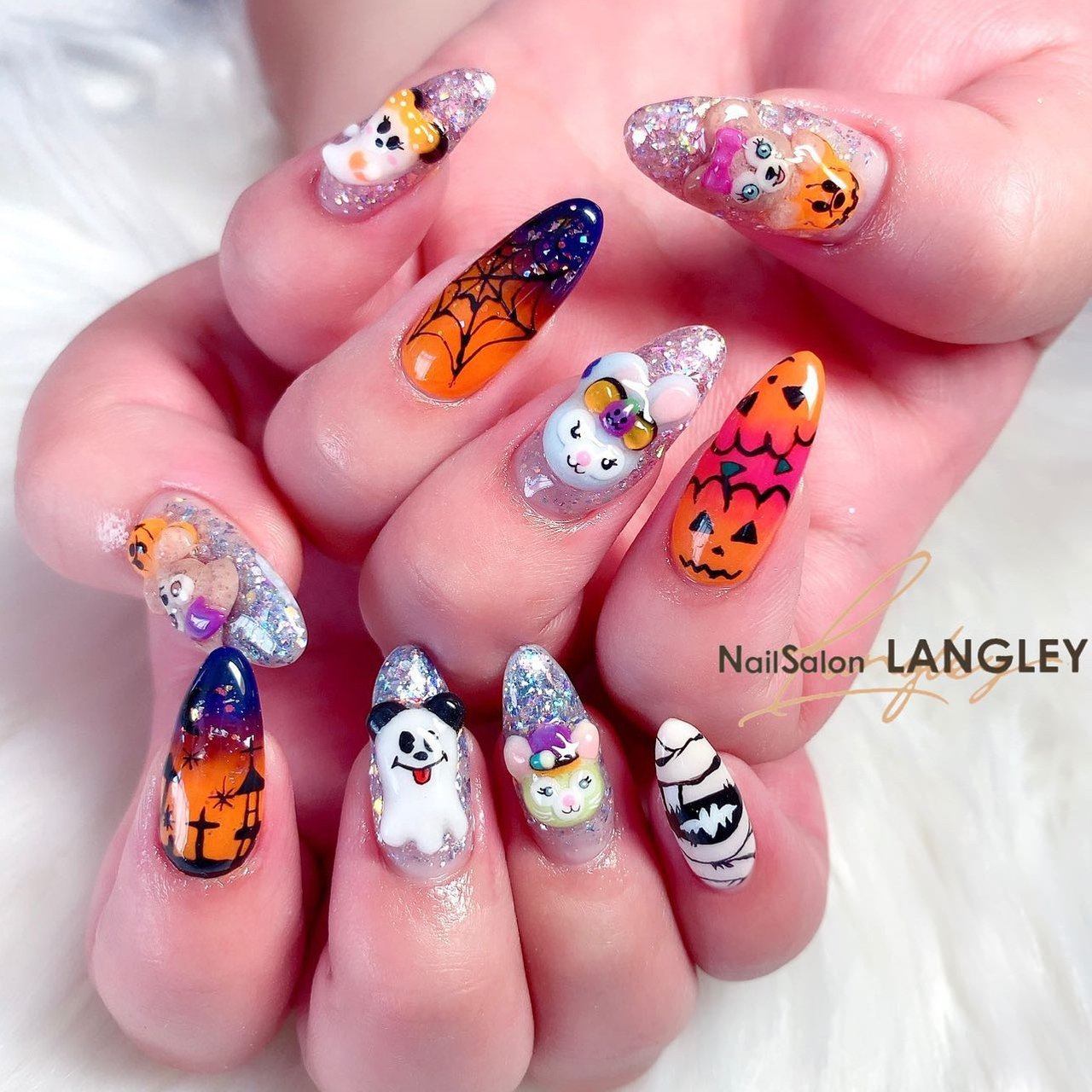 秋/ライブ/ハロウィン/パーティー/ハンド - NailSalon Langleyのネイル