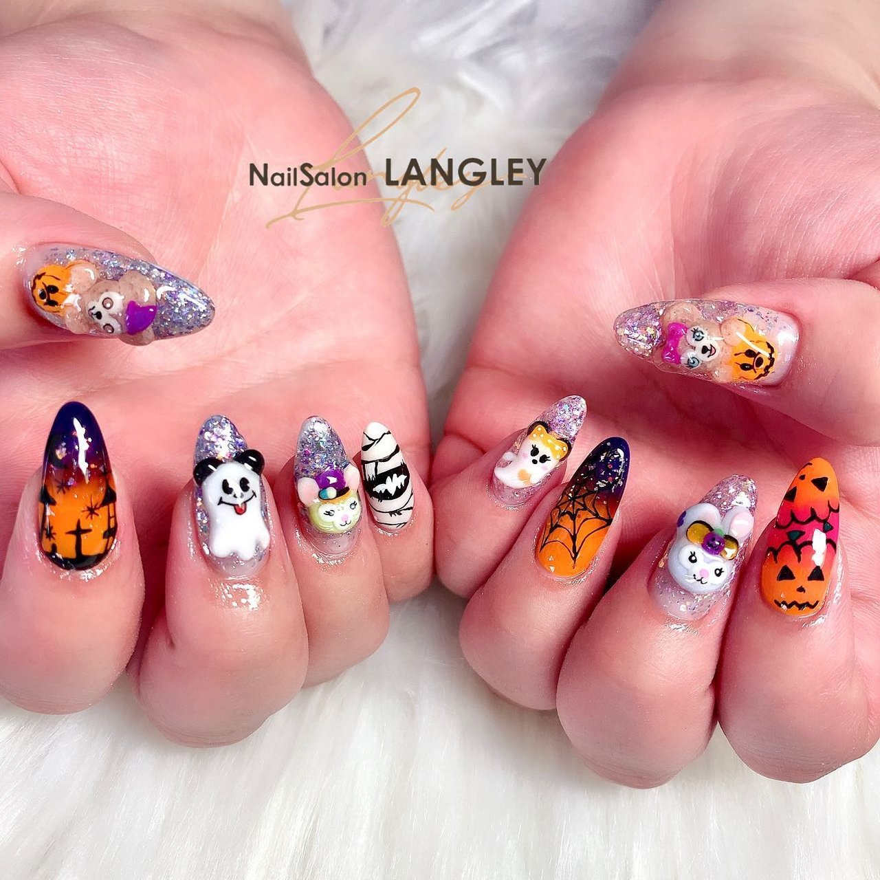 秋/ライブ/ハロウィン/パーティー/ハンド - NailSalon Langleyのネイル