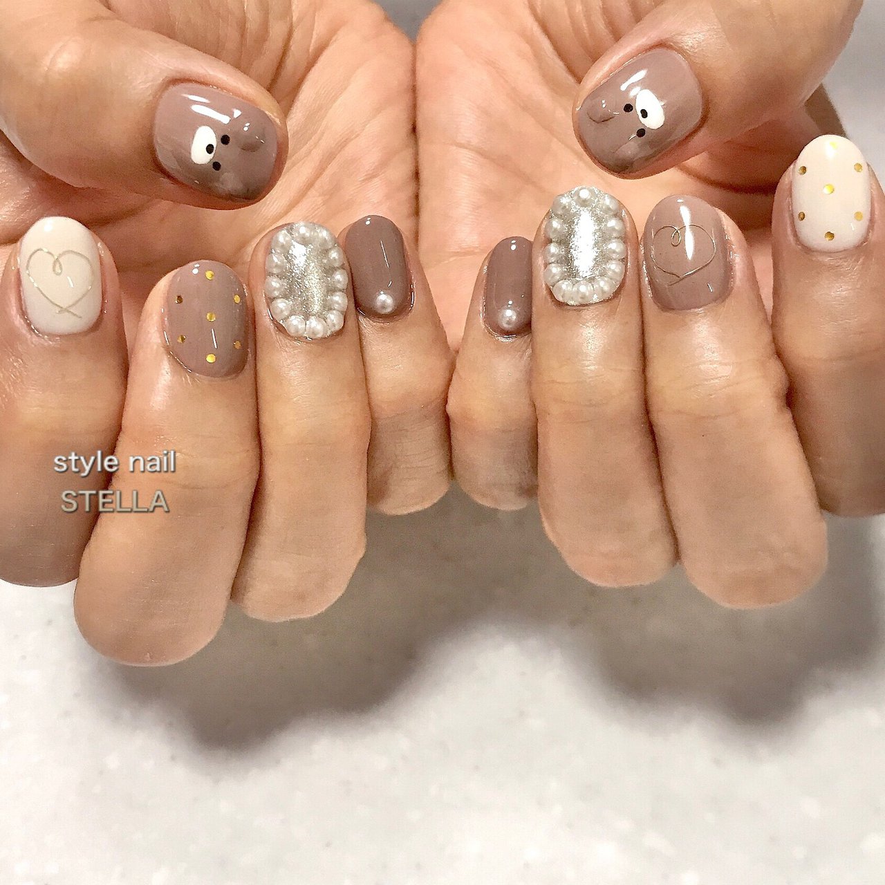 オールシーズン ハンド パール キャラクター 3d Style Nail Stellaのネイルデザイン No 668 ネイルブック