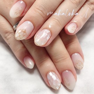 白無垢ネイルのネイルデザイン ネイルブック