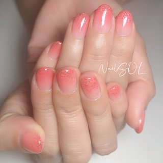 クリア ピンク レッドのネイルデザイン ネイルブック