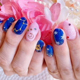 星座ネイルのネイルデザイン ネイルブック