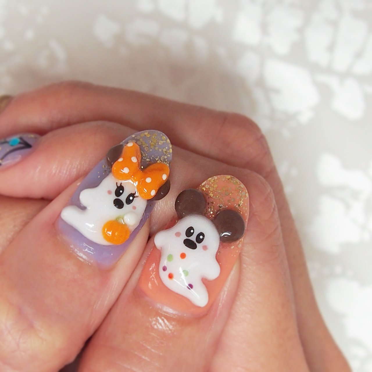 秋 ハロウィン ハンド キャラクター 3d Nail Kajiのネイルデザイン No ネイルブック