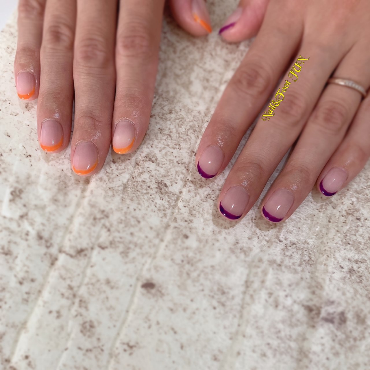 秋 冬 オールシーズン ハンド フレンチ Junのネイルデザイン No ネイルブック