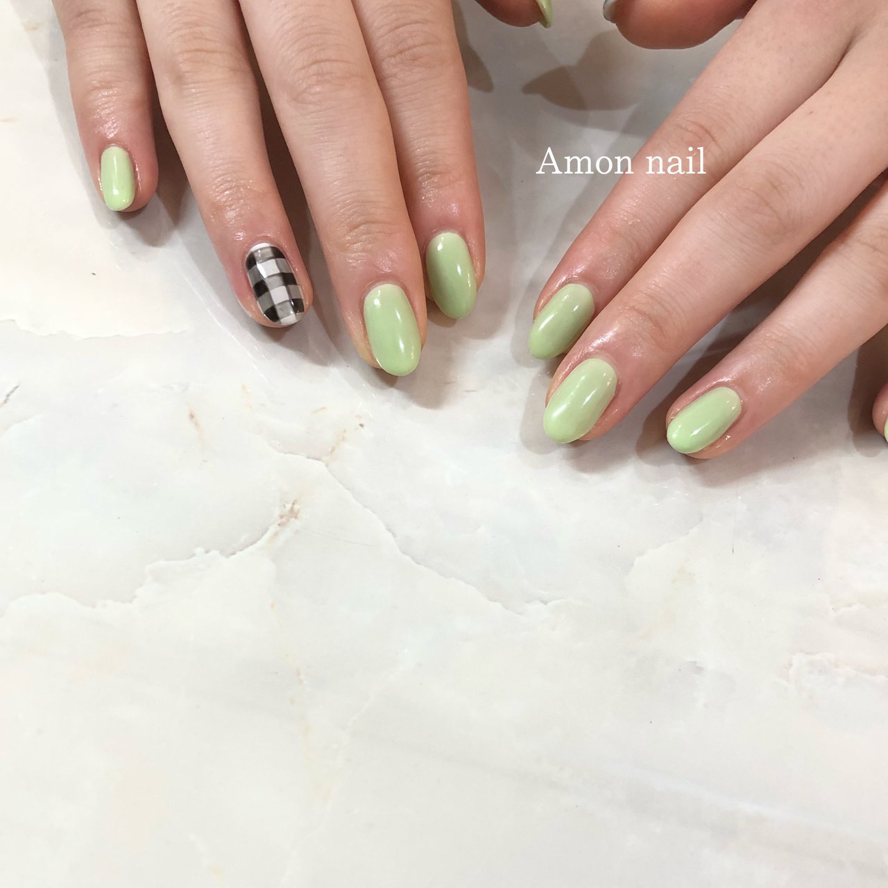 夏 秋 ハンド シンプル ワンカラー Amon Nailのネイルデザイン No ネイルブック