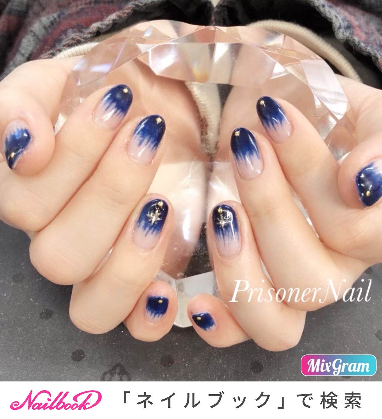 星 ニュアンス クリアのネイルデザイン ネイルブック