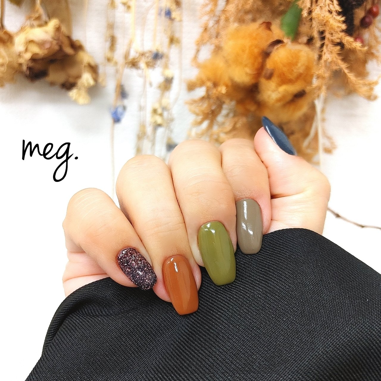 秋 デート 女子会 ハンド シンプル Meguppeのネイルデザイン No ネイルブック