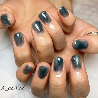ショート 塗りかけネイルのネイルデザイン ネイルブック