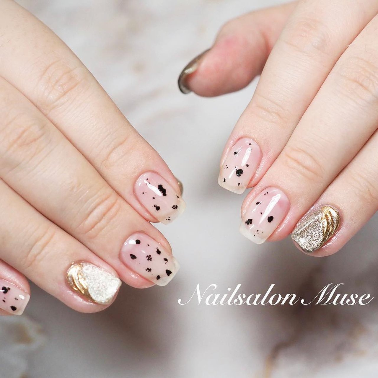 秋 冬 オールシーズン ハンド マグネット Nailsalon Muse 松本美穂のネイルデザイン No ネイルブック