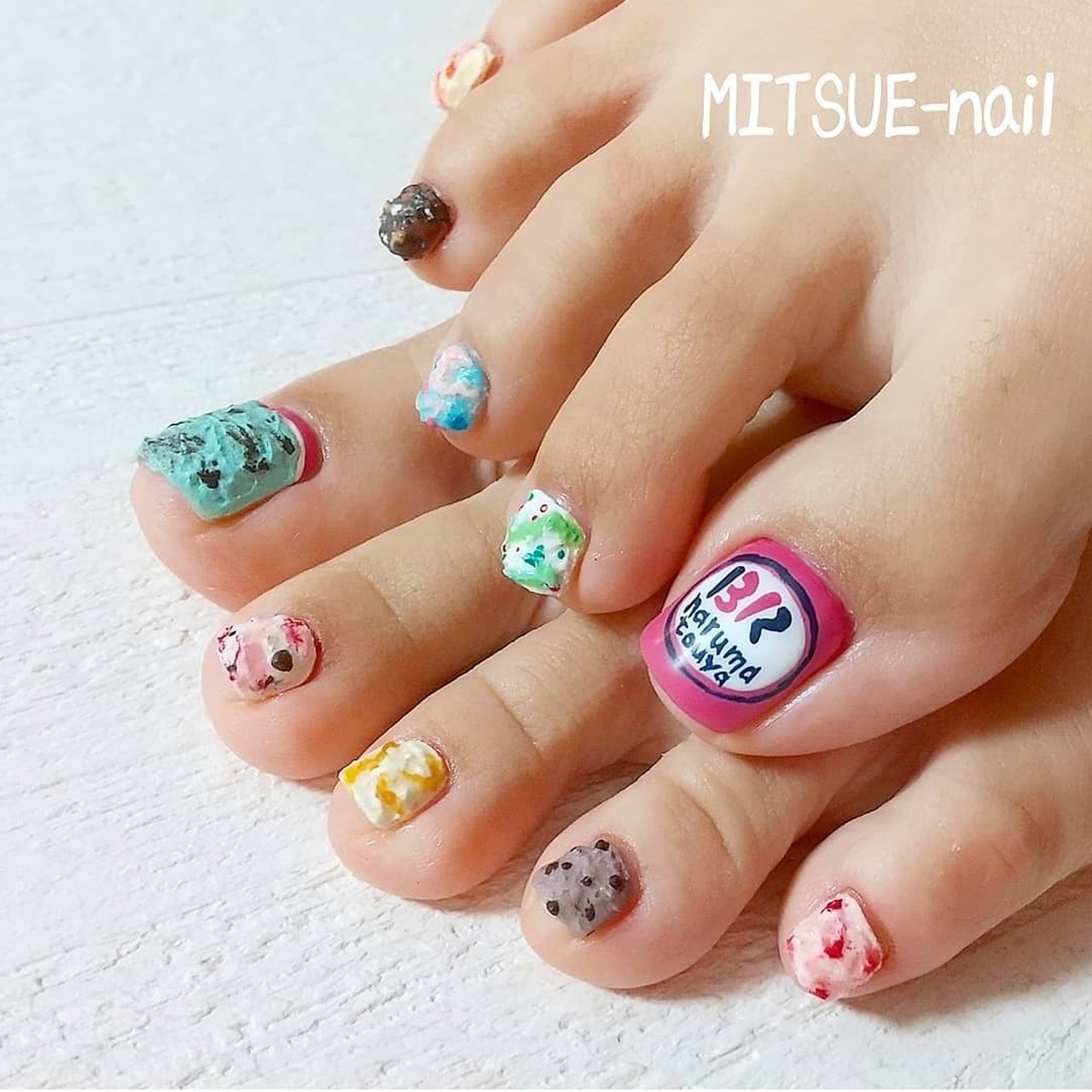 オールシーズン フット スイーツ ジェルネイル お客様 Mitsue Nailのネイルデザイン No ネイルブック