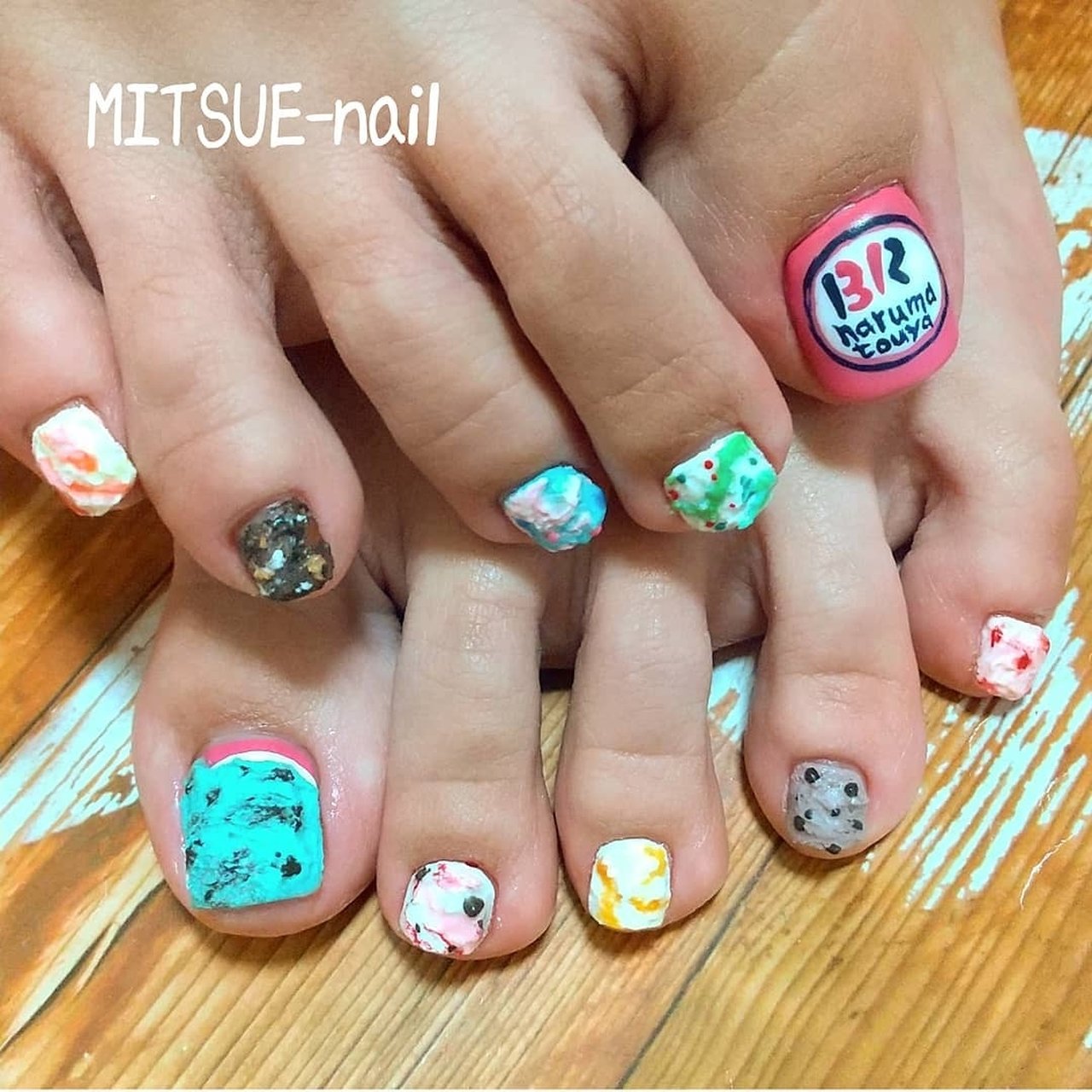 オールシーズン フット スイーツ ジェルネイル お客様 Mitsue Nailのネイルデザイン No ネイルブック