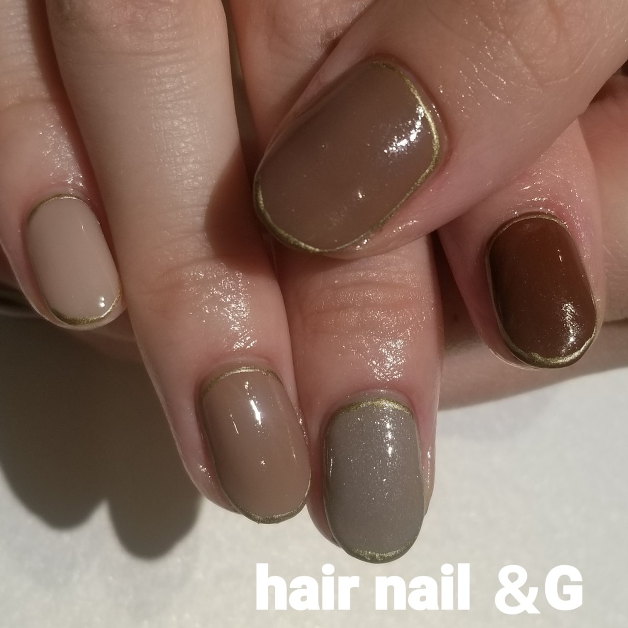 秋 冬 オールシーズン オフィス シンプル Hair Nail And Gのネイルデザイン No ネイルブック