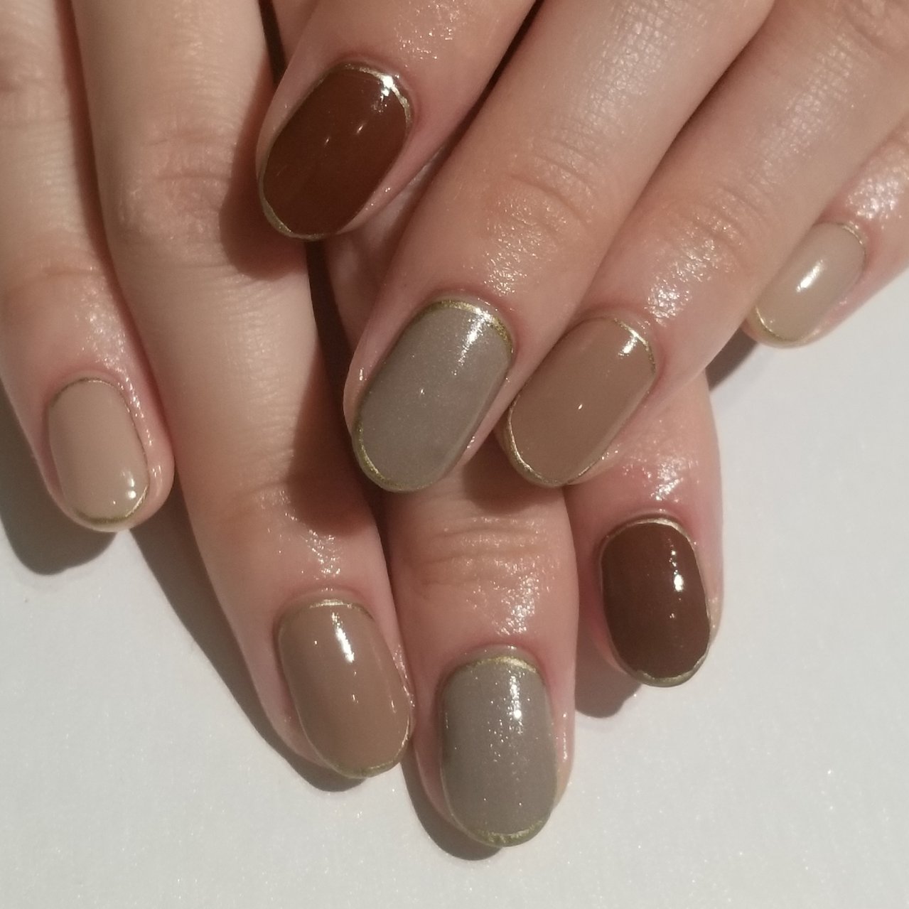 秋 冬 オールシーズン オフィス シンプル Hair Nail And Gのネイルデザイン No ネイルブック