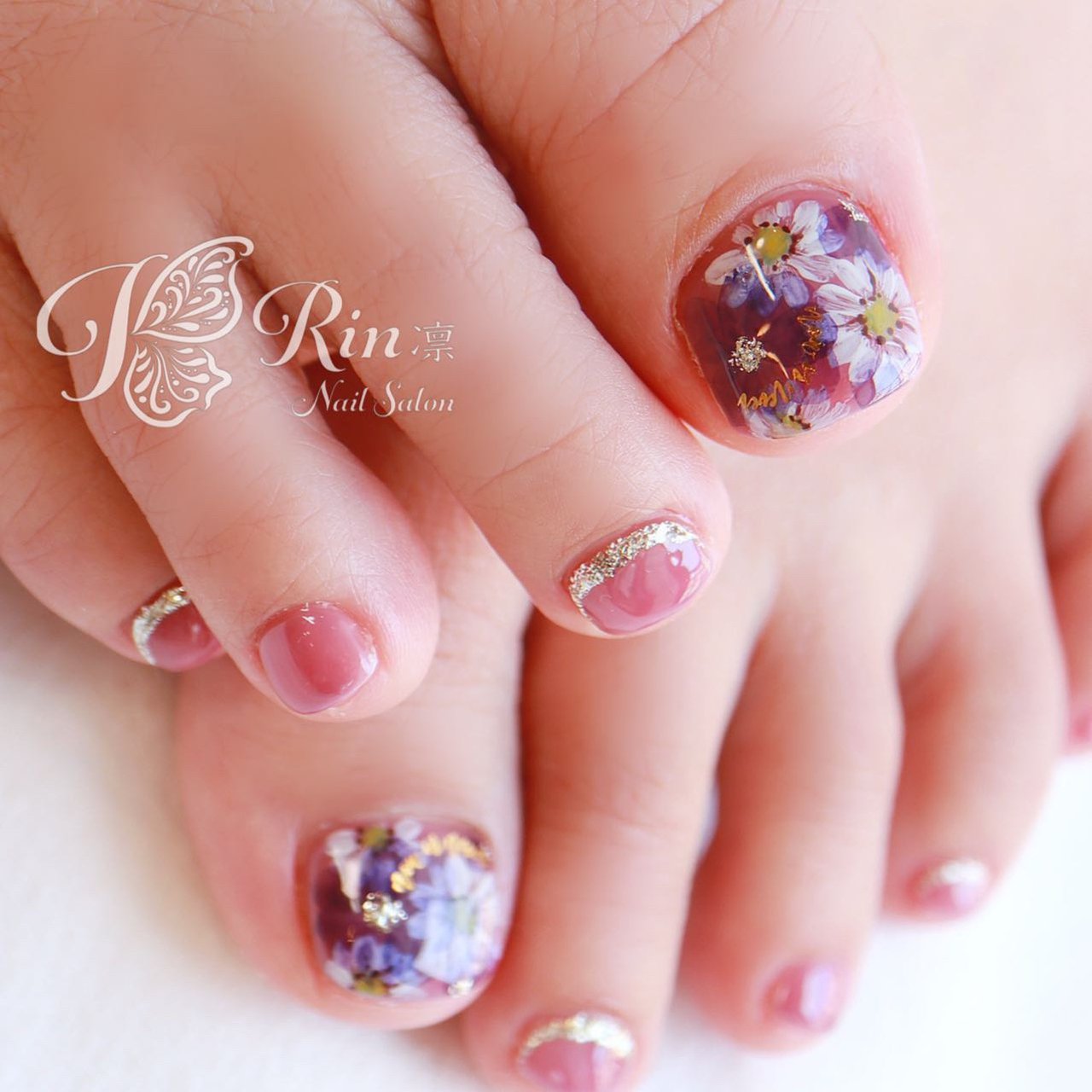 旅行 ブライダル パーティー 女子会 フット Rin Nailのネイルデザイン No ネイルブック